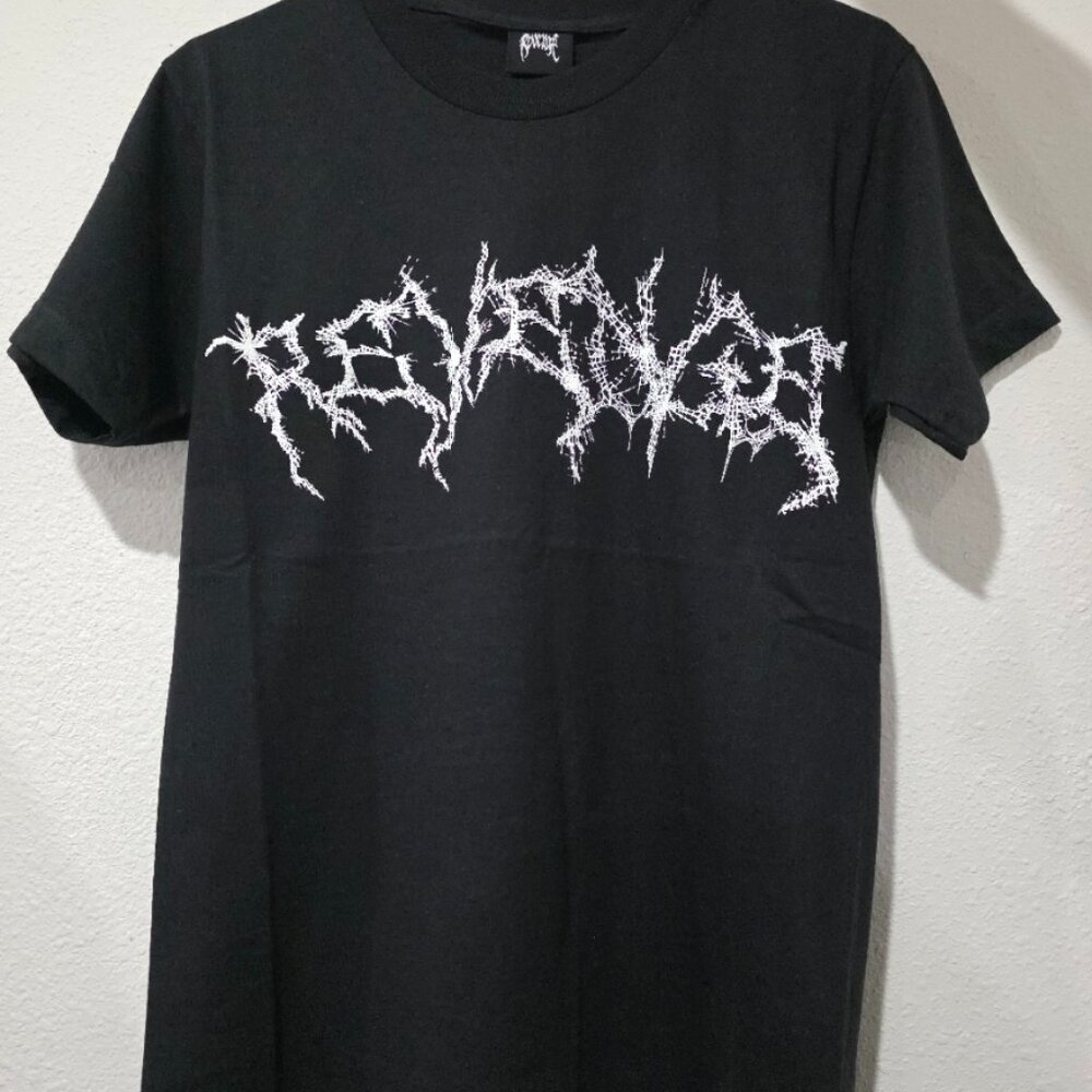 Revenge Spider Tee Black Skull Graphic T-Shirt Size S Streetwear